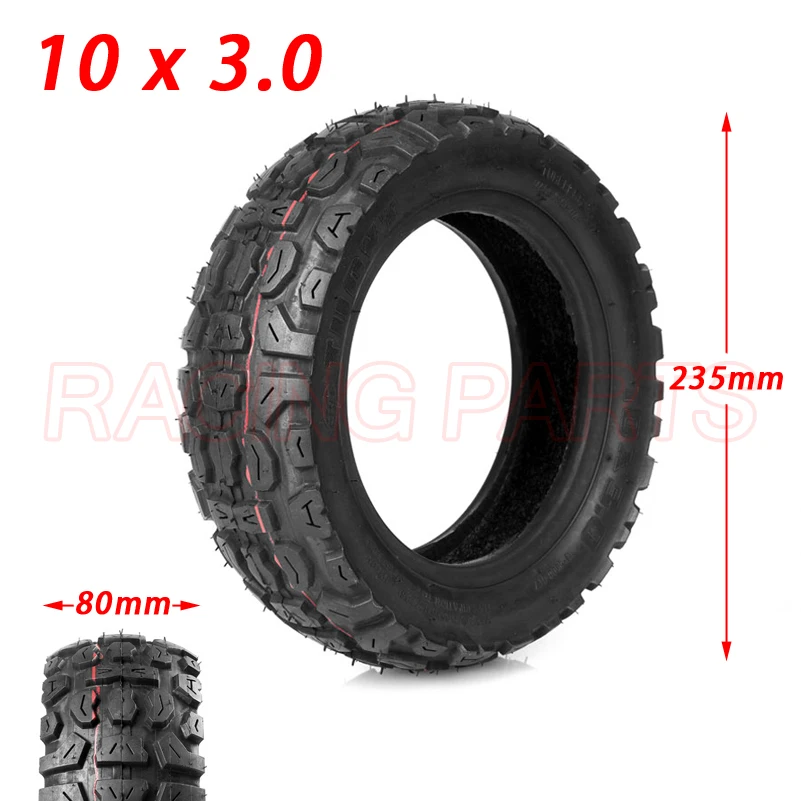 10x3.0 Tubeless Tire for Electric Scooter Kugoo M4 Pro 10 Inch Anti-skid Cross-country TUOVT Vacuum Tire