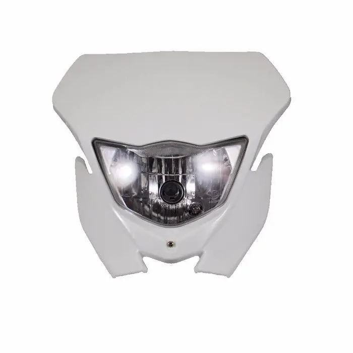 

White Motorcycle Headlight For Kawasaki Suzuki Yamaha Dirt Bike Honda KDX CR
