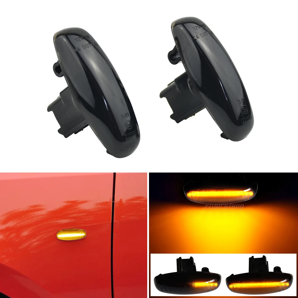 2Pcs LED Side Marker Repeater Light Turn Signal Light Lamp Indicator For Toyota Yaris Vios 2014 2015 2016 2017 2018 2019