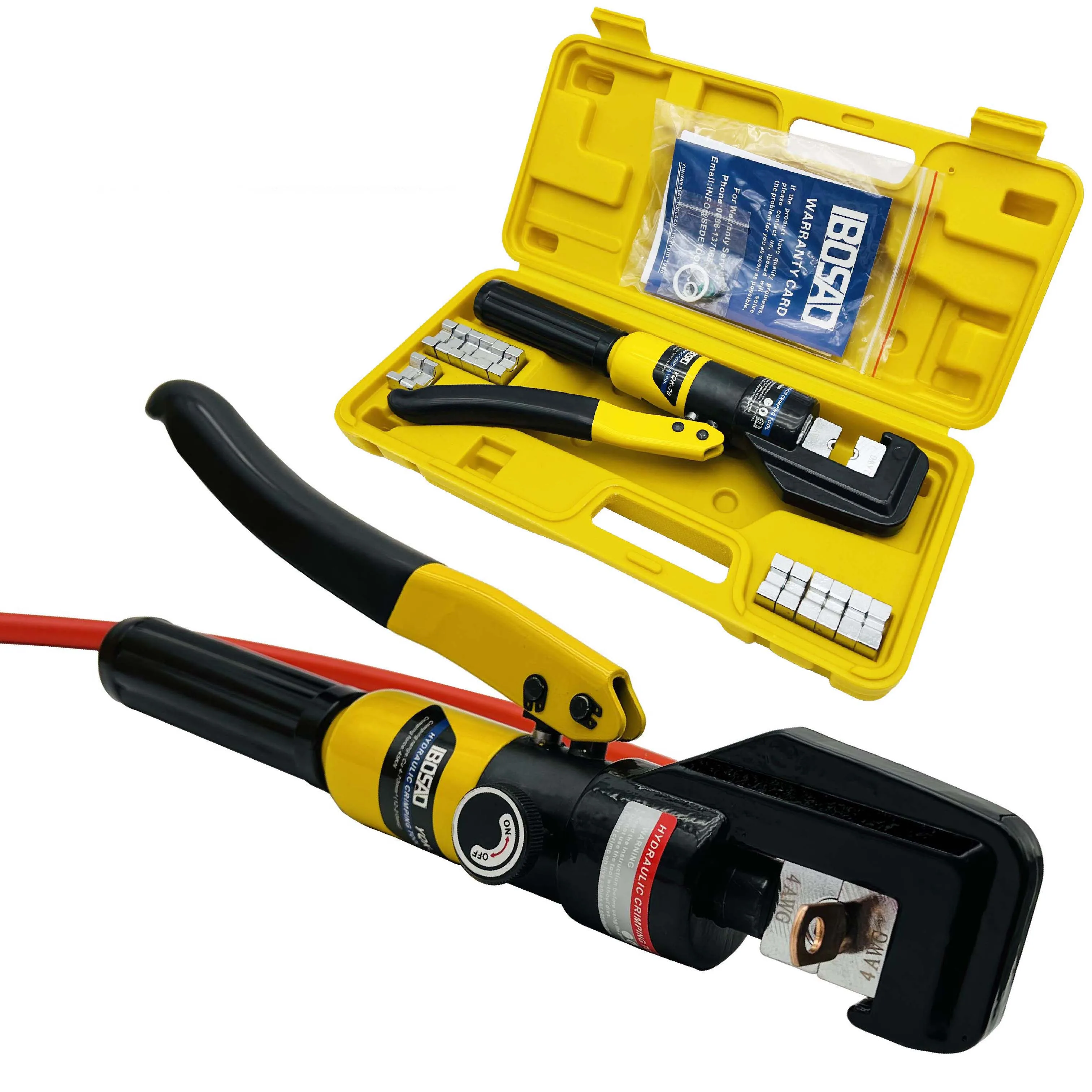 Idraulico Attrezzo di Piegatura del Cavo Lug Piegatore Pinza Idraulica di Compressione Strumento YQK-70 4-70mm2 Pressione 5-6T ES e RU magazzino