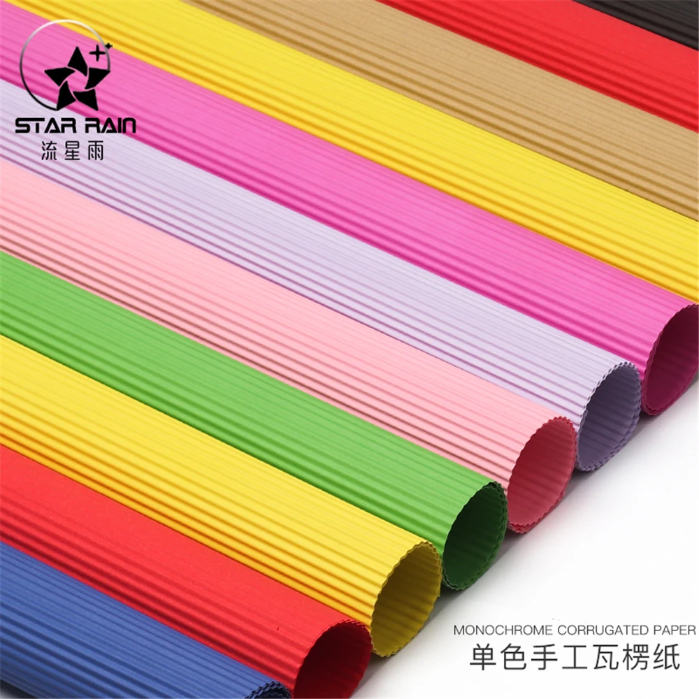 Colored Corrugated Wrinkle Paper, Thickened Handmade Craft, Origami Material, Kindergarten Origami, 20 Affordable S