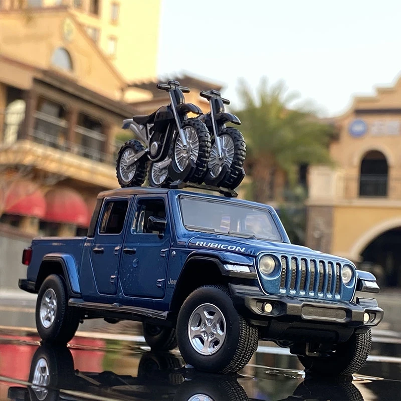 1:32 Wrangler Gladiator Alloy Pickup Car Model Diecast Metal Toy Off-road Vehicles Car Model Simulation Collection Kids Toy Gift