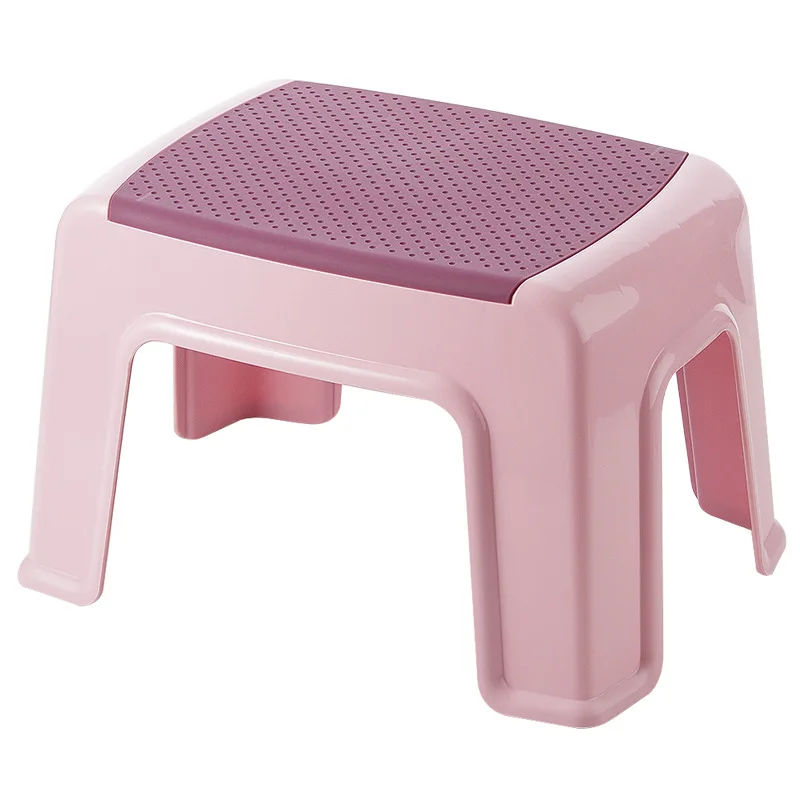 Household Plastic Small Stool Living Room Non-slip Bath Bench Children Step Stool Changing Shoes Stools Kids Furniture Ottoman