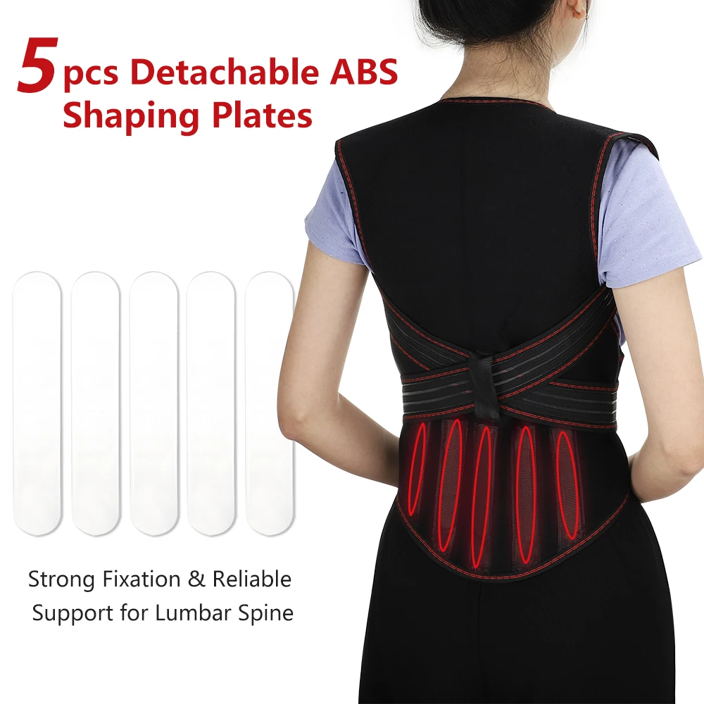 Self Heating Back Support Waist Brace Magnets Heating Therapy Support Belt Back Posture Corrector Spine Back Lumbar Belt