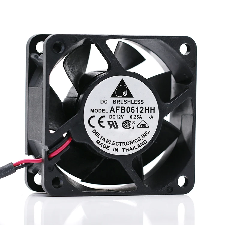 

1pcs Delta New AFB0612HH 6025 6CM 0.25A double ball bearing cooling fan for 60*60*25mm