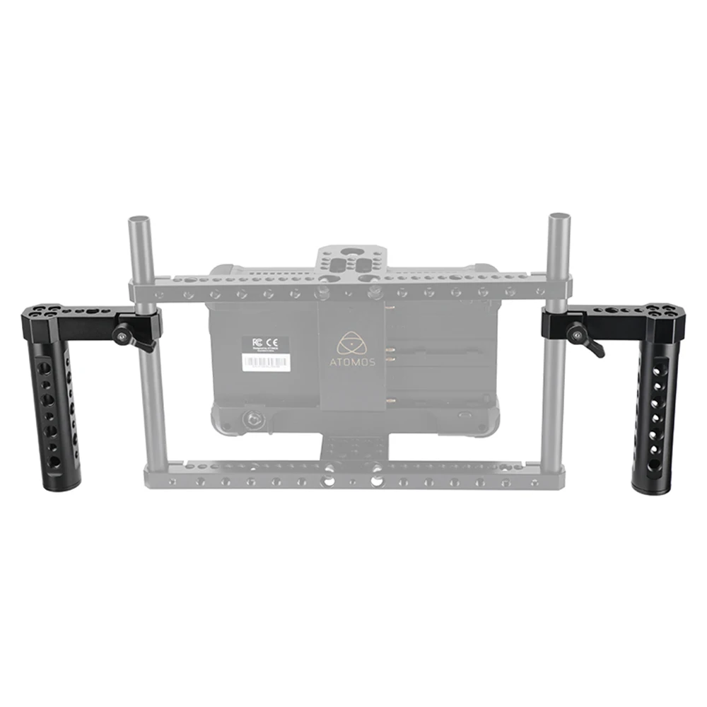 CAMVATE una coppia impugnatura regolabile con impugnatura A L con attacco A morsetto da 15mm per sistema di supporto per gabbia per Monitor da