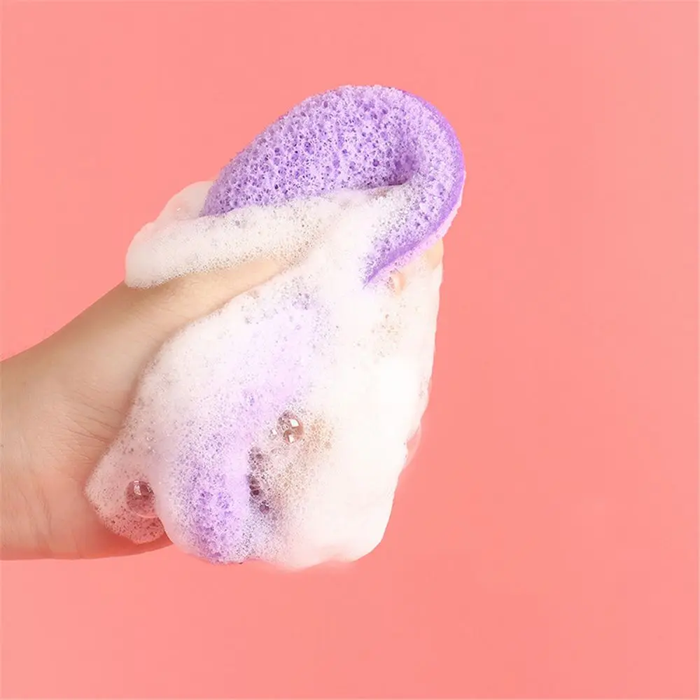 Gentle Soft Skin Care Heart And Water Drop Shaped Facial Cleaner Sponge Cleansing Sponge Scrub Puff Body Washing