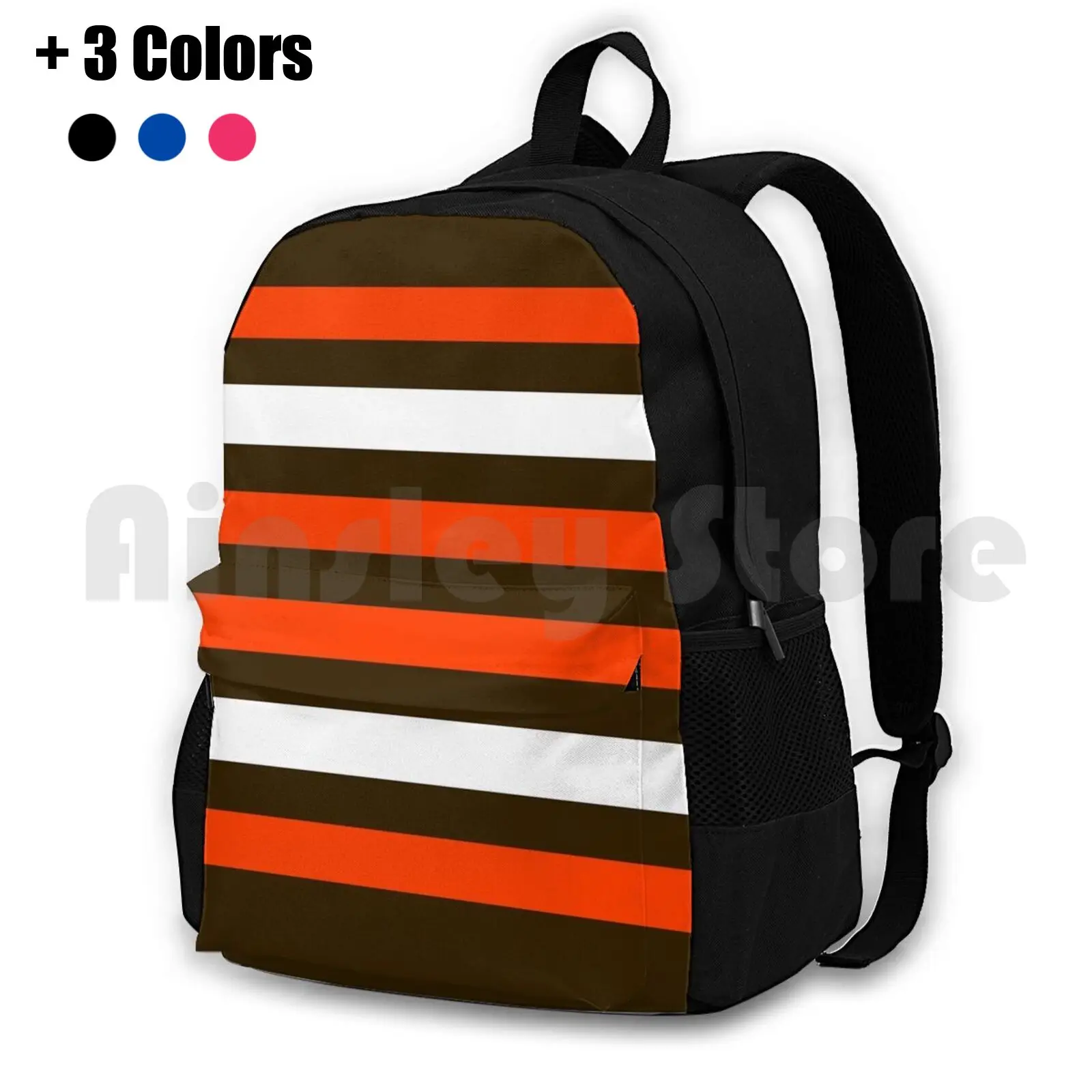 Orange Outdoor Hiking Backpack Riding Climbing Sports Bag Cle Football Fans Fan Lover Sports Hometown Home Base Game Game Day