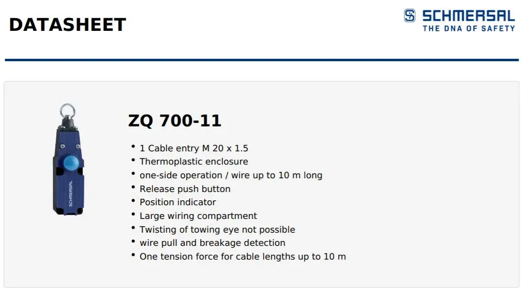 Imagem -02 - Interruptores de Parada de Emergência Pull-wire zq 700 zq 70011