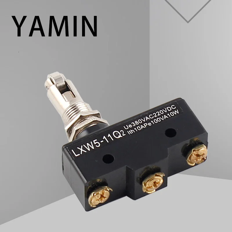 LXW5-11Q2 Limit Switch Momentary Reset 1NO 1NC 10A 380VAC DC220V Travel Scroll Wheel Roller Micro Switches Three Screws Terminal