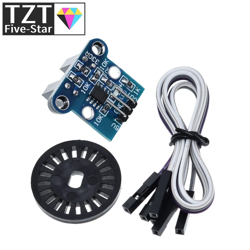 1/3Set HC-020K Doppel-Drehzahlmesser-Sensormodul mit photoelektrischen Encodern, KIT Top für Arduino – Detail 6