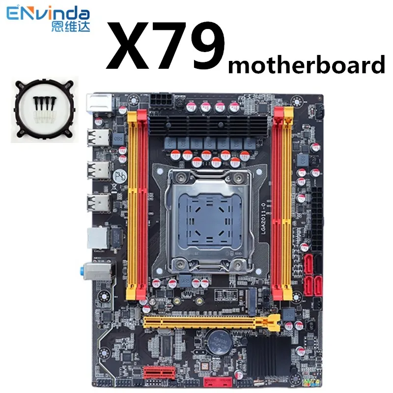 Go! Envinda X79 Motherboard LGA 2011 Socket M.2 NVME SATA SSD DDR3 Ram Memory Computer Mainboard for Intel LGA2011 i7 Xeon E5