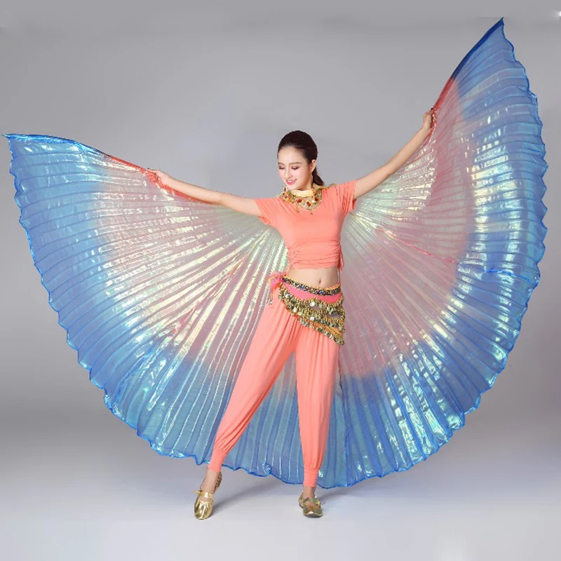 High Quality Women Belly Dance Wings Adults Dance Wear Costume Isis Colorful Wings Butterfly Oriental Design Wings