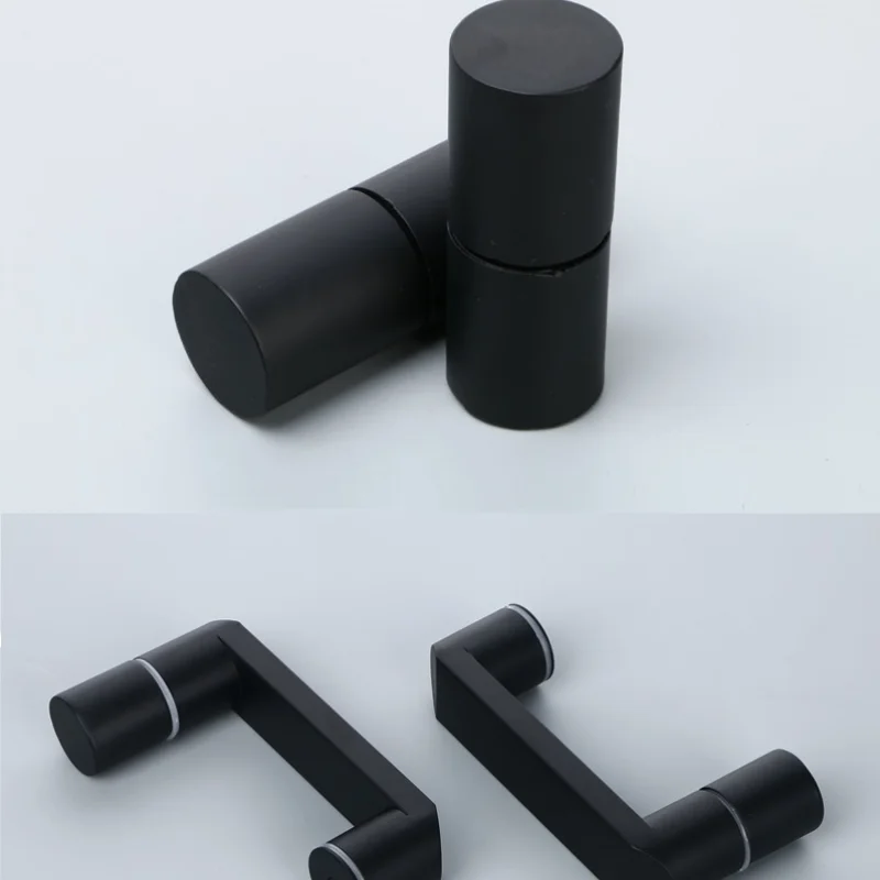 

Glass Door Handle Sliding Door Matte Black Bathroom Glass Door Handles Black Shower Room knobs 145mm