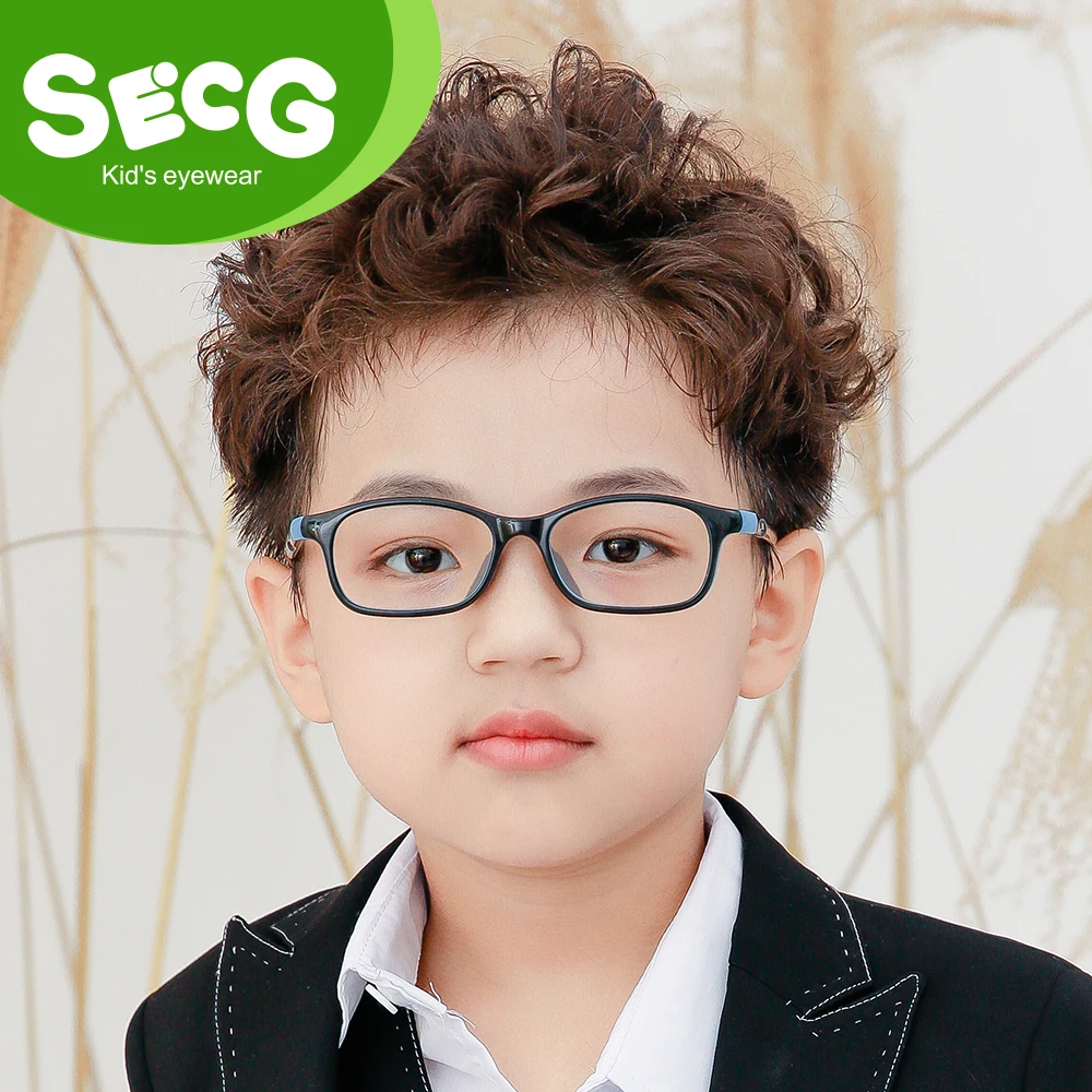 SECG Optical Children's Glasses  Environment-Friendly Silica Gel Frame Eyeglasses For Children Unisex Kids Eyewear Glasses 2021