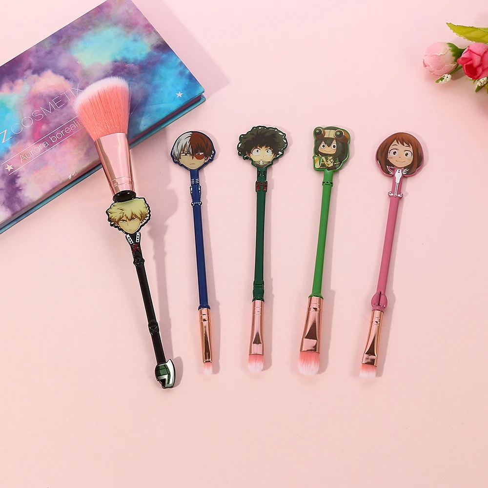 2021 Makeup Brushes Pro Pink Brush Set My Hero Academia Anime Makeup Brushes Tool Eyeshadow Eyebrow Beauty Cosmestic Brush