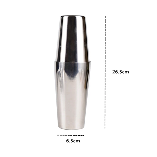 Professional Stainless Steel Cocktail Shaker Tin on Tin Classic Bartender Cocktail Shaker Boston Shaker Drink Party Bar Tools