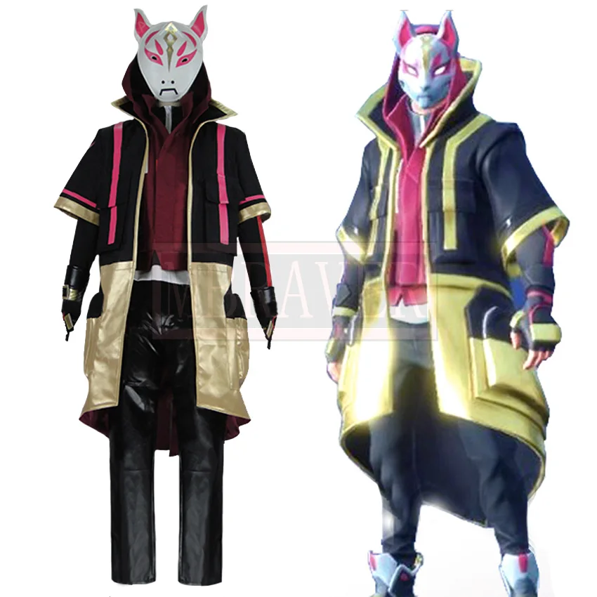 

Battle Royale Season 5 Drift Skins Black Fox Cosplay Costume Custom Made Free Shipping