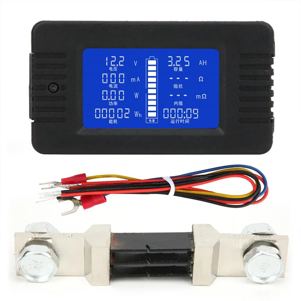 PZEM-015 Battery Tester Digital Voltmeter Ammeter Power Energy Voltage Current Test Meter Detector with 50-300A Shunt