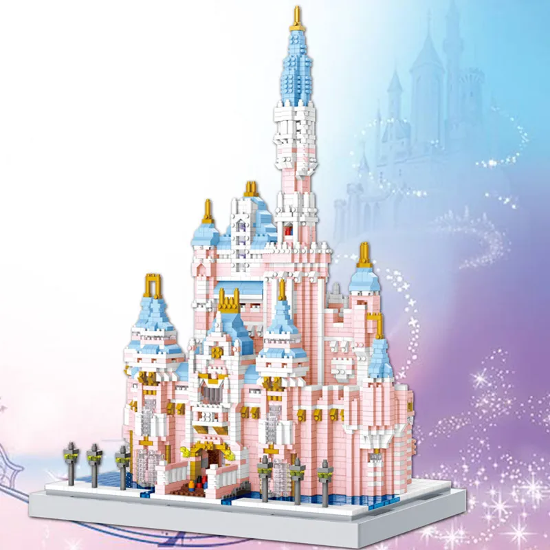 4888 pezzi fai da te casa modulare modello 3D Mini blocchi mattoni principessa castello casa Puzzle giocattolo educativo per bambini ragazze bambino
