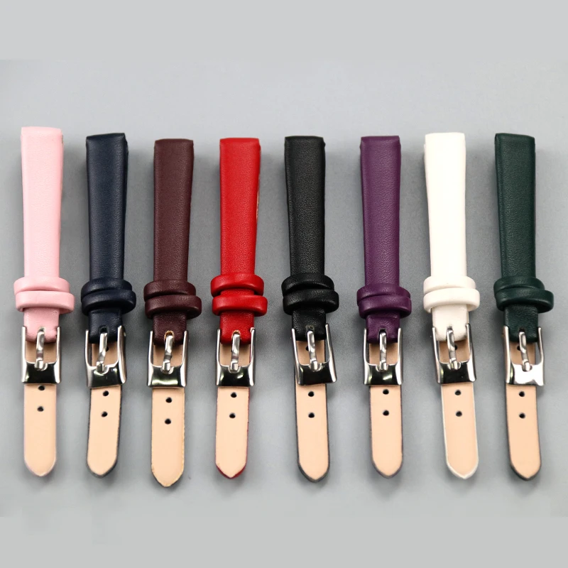 Leather watch strap Wrist  Strap  8mm 10mm 12mm 14mm 16mm 18mm 20mm 22mm 24mm  Leather  Accessories  Accessory for watch