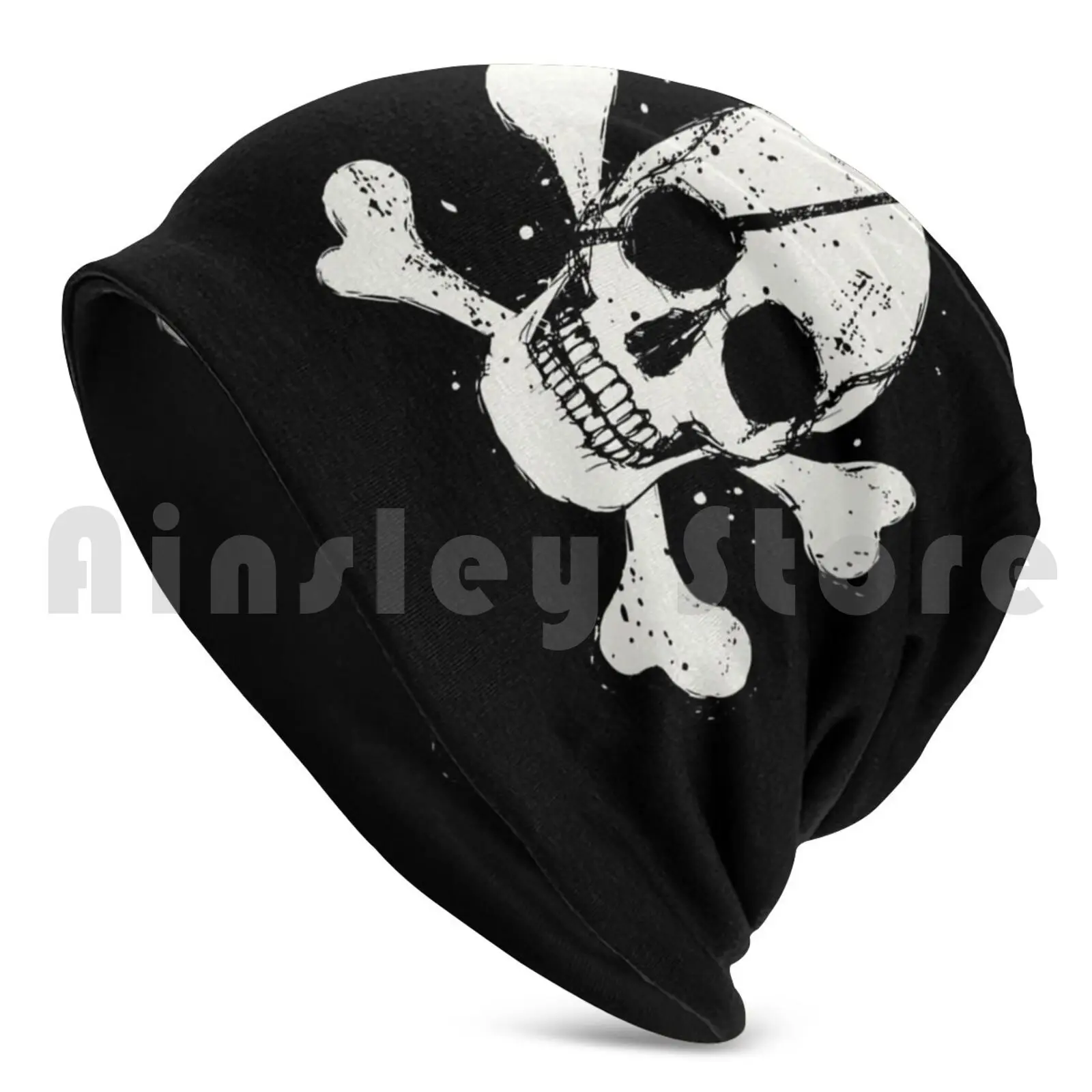 Jolly Roger Pirate Flag Skull & Crossbones Beanies Pullover Cap Comfortable Beanie Jolly Roger Pirate Skull Skull And