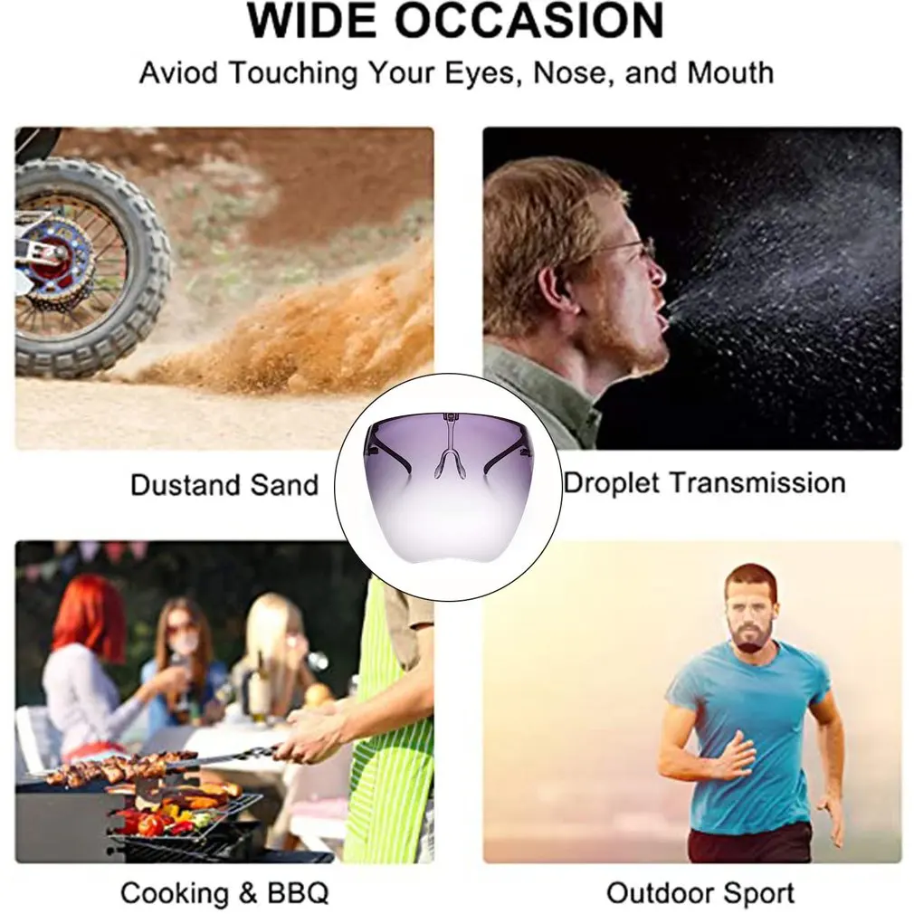 Head Wearing Adult Protective Cover Anti-splash Anti-fog Droplet Mask Multi-protection Breathable Protective Mask