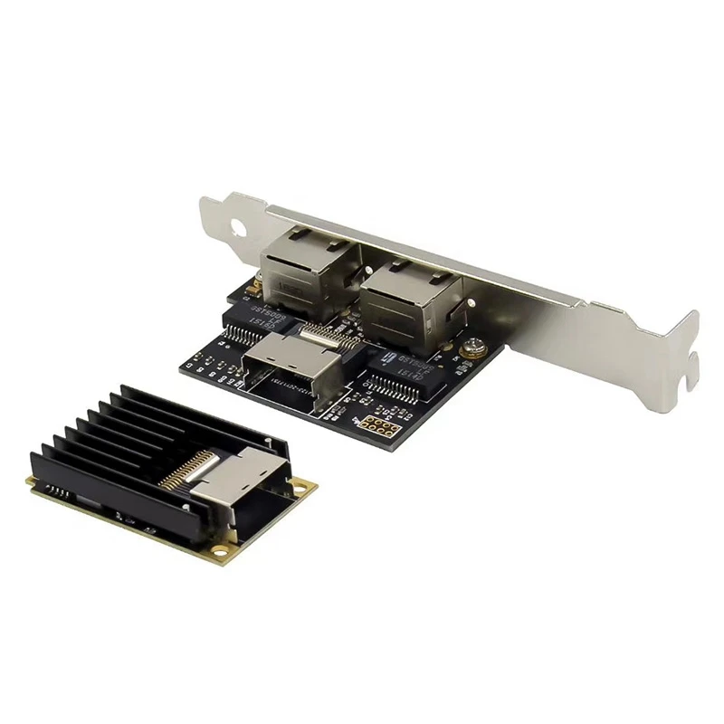 MINI PCIE Gigabit Ethernet Network Card Mini PCIe Dual Port 1000M RJ45 LAN Card Chipset I350 for Industrial Server