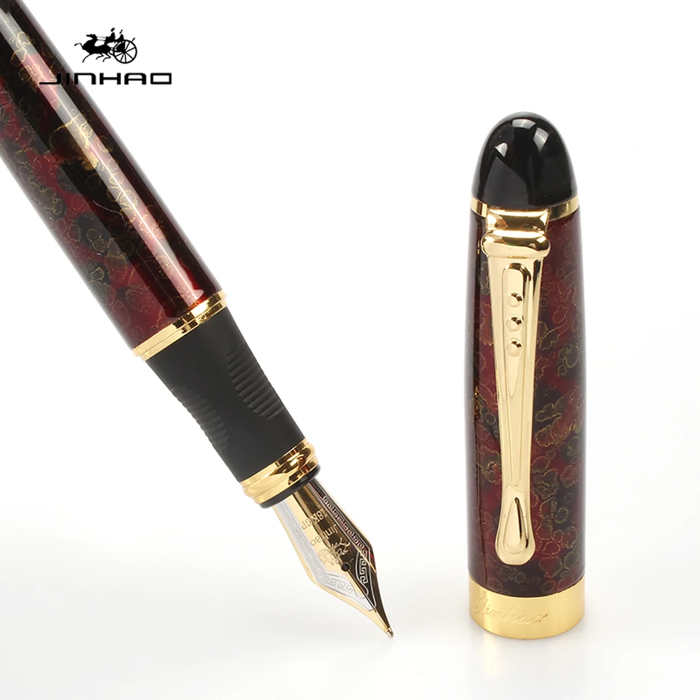 High Quality JINHAO X450 GOLDEN METAL Fountain Pen Milky white Stationery Office School Supplies