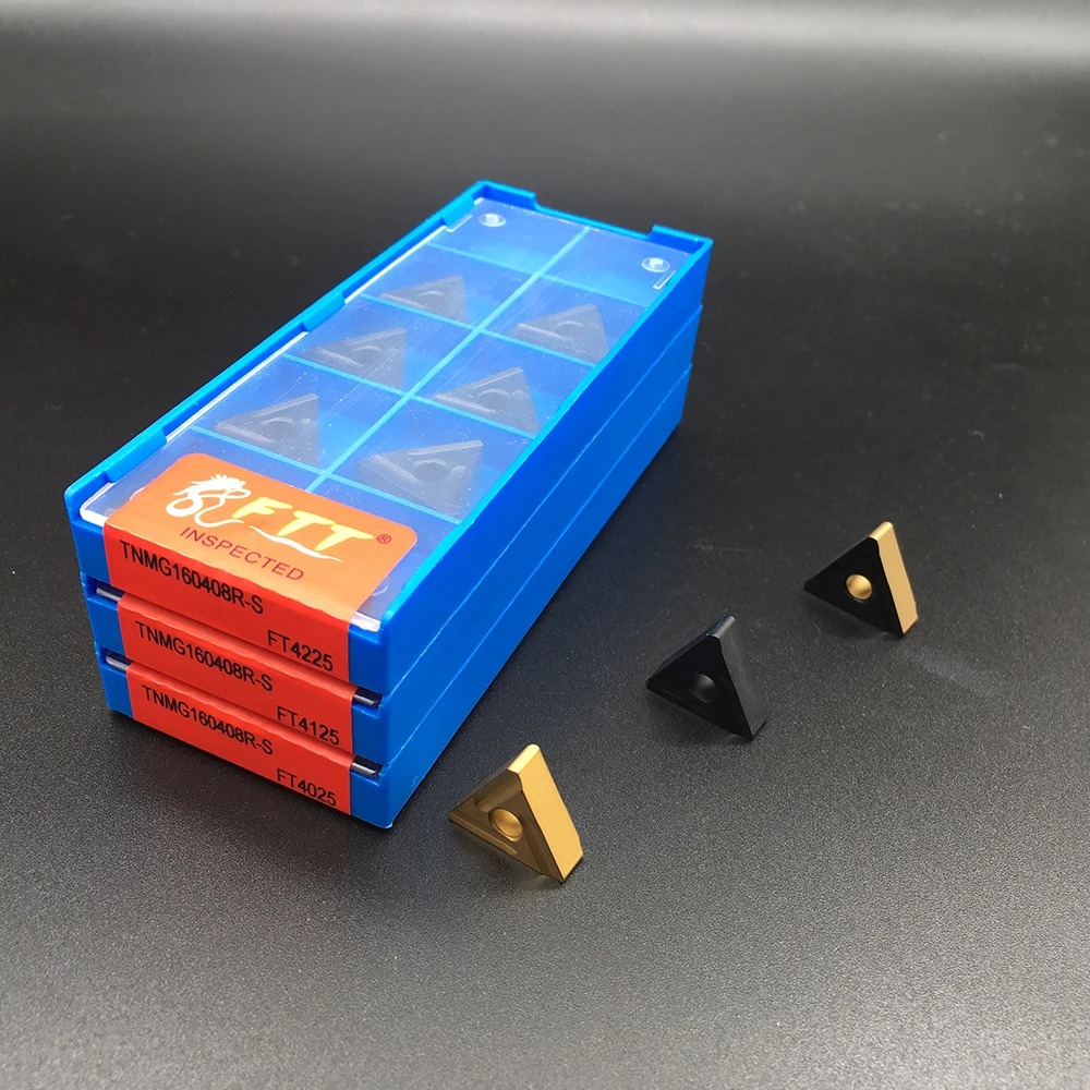10PCS TNMG160408R-S ภายนอกเครื่องมือคาร์ไบด์แทรกเครื่องกลึงโลหะเครื่อง CNC ชิ้นส่วนเครื่องจักรกลชิ้นส่วนเหล็กเครื่องมือ