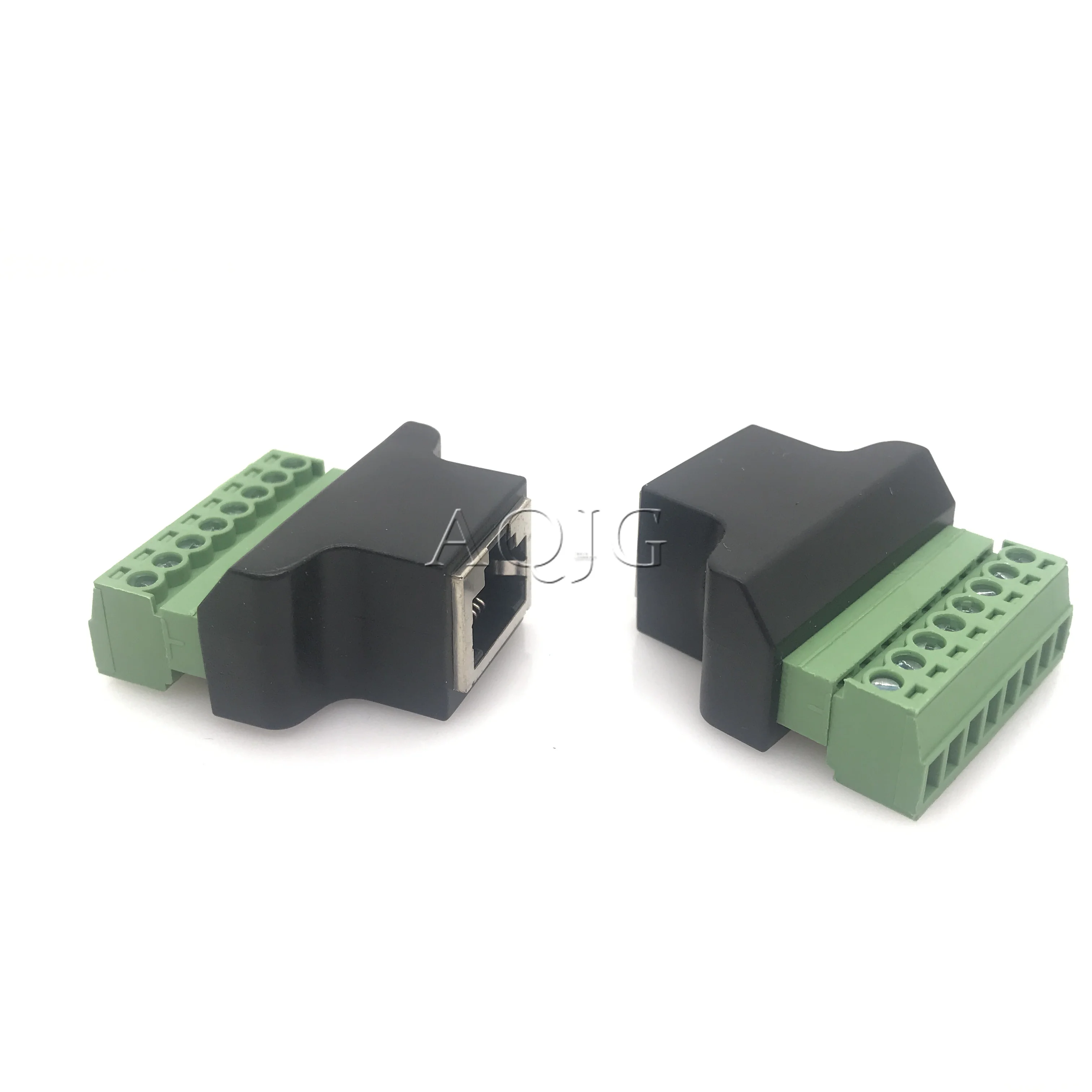 1 Pcs RJ45 Naar Screw Terminal Adapter RJ45 Female Naar 8 Pin Connector RJ45 Splitter Voor Cctv Dvr Cctv Accessoires