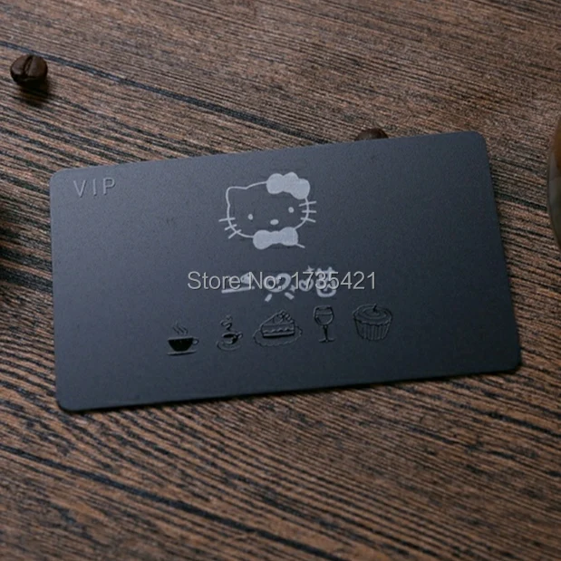 

Custom card 85.5*54MM pvc printing business card plastic black business card