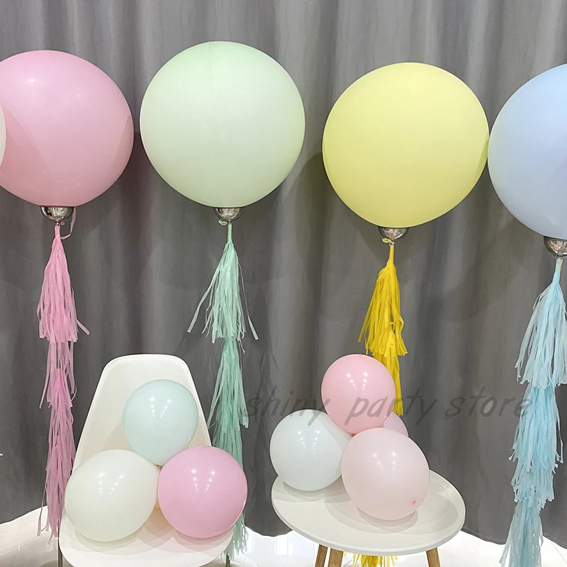 라텍스 Gaint 풍선 술 Anniversaire 생일 베이비 샤워 장식 풍선 파스텔 Ballon 결혼식 장면 레이아웃