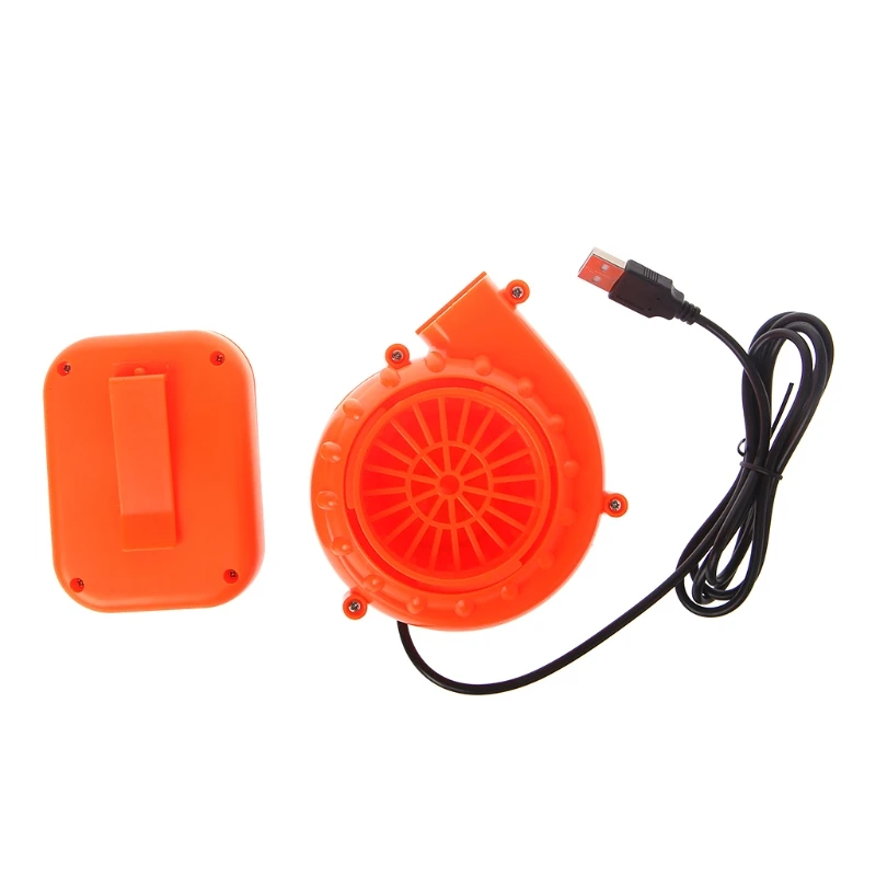 Elektrische Mini Fan Air Blower Voor Opblaasbare Speelgoed Kostuum Batterij Aangedreven Usb