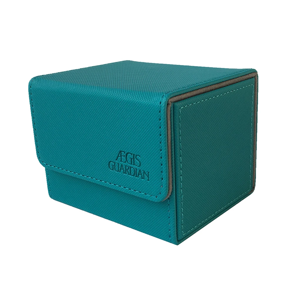 100+ AEGIS GUARDIAN Side-Loading Card Case Deck Box Mtg Yugioh TCG Binders: Sky Blue