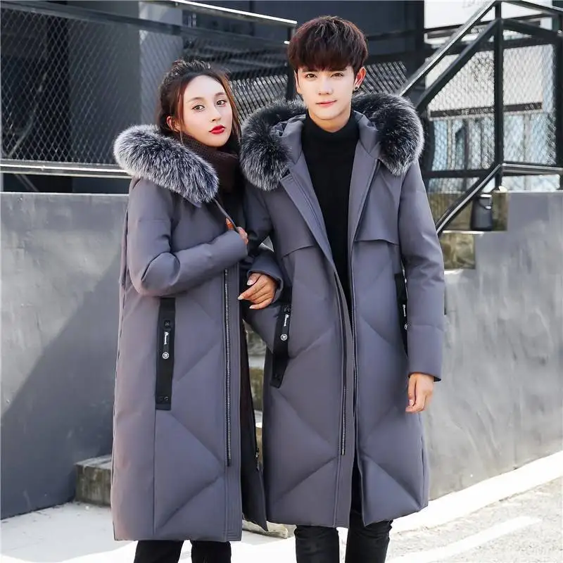 2022 Men's Coat Thicken Jacket Men Hooded Warm Mid-Length Parkas Coat Men's Down Jacket Winter Male Jacket New Winter Down Coat