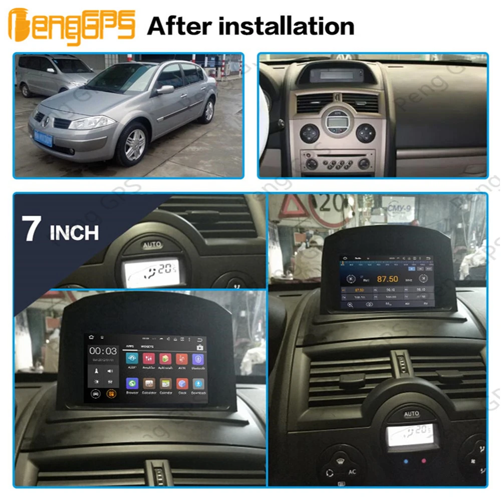 For Renault Megane 2 Fluence 2002-2008 Android Car Radio 2Din Stereo Receiver Autoradio Multimedia DVD Player GPS Navi PX6