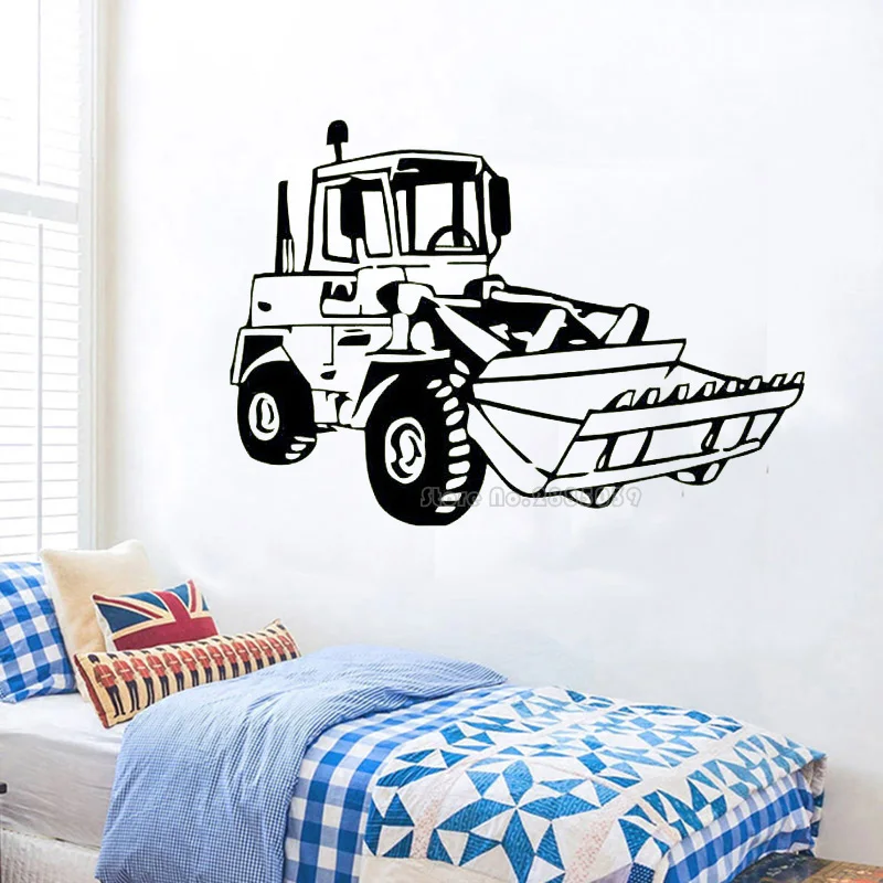 Wall Decal Vinyl Stickers Machine Agricultural Tractor Agrimotor Design For Farming Murals Boys Children Room Home Décor LL2301