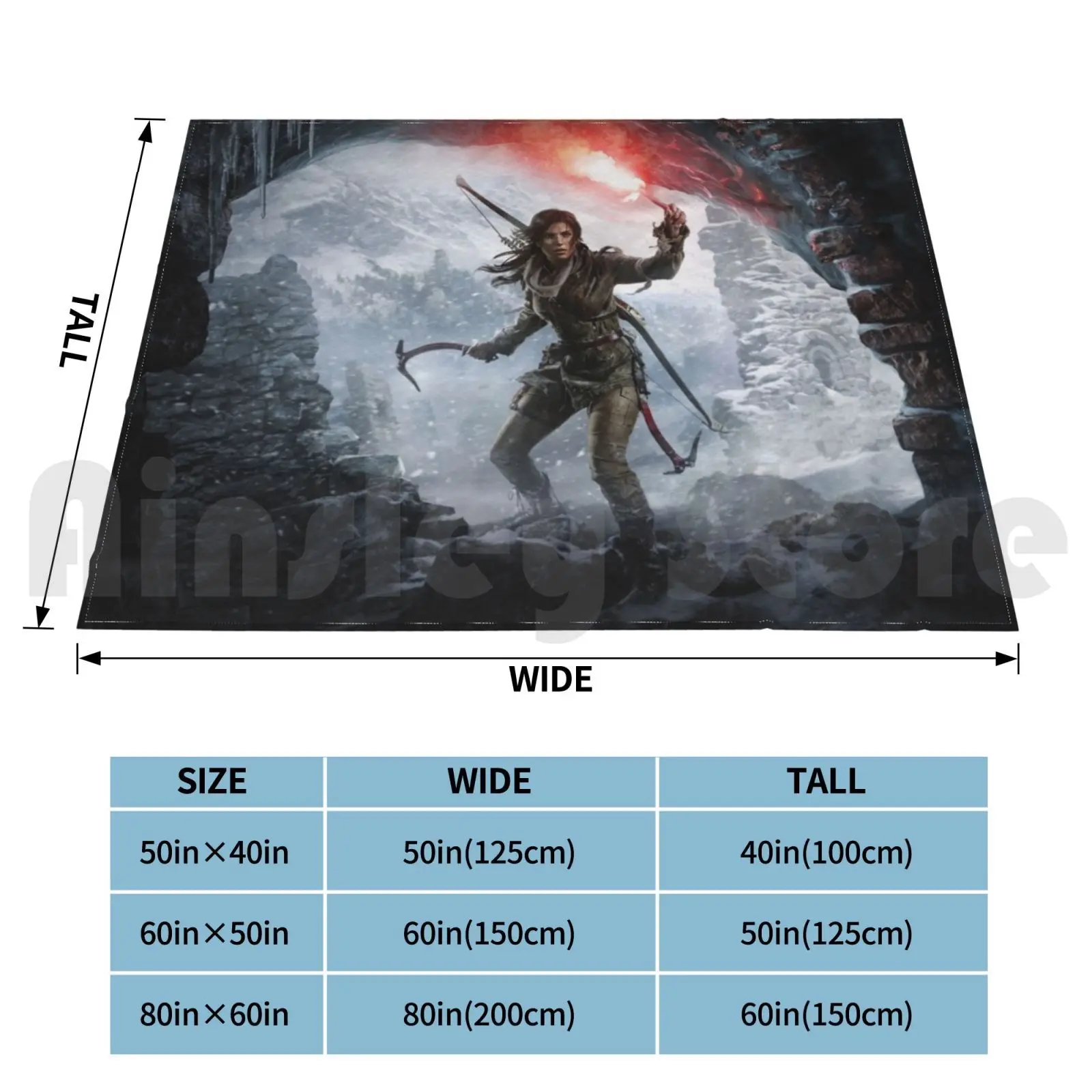 Rise Of The Tomb Raider Blanket Fashion Custom 231 Gamer Girls Video Game Fanatics Tomb Raider Definitive