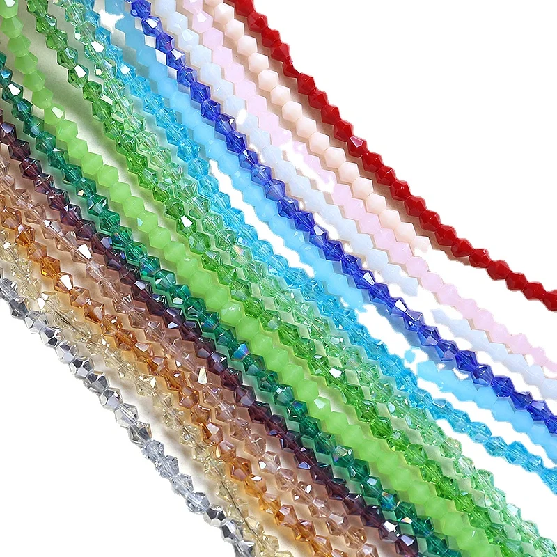 4mm about 95pcs colorful crystal beads multi cut wheel beads beading material DIY jewelry bracelet hair accessories loose beads