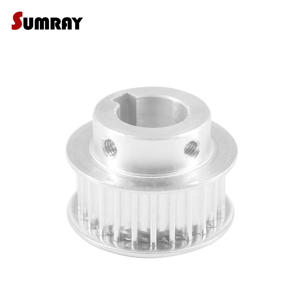 5M 24T Keyway Gear Pulley 8/10/12/14/15/20mm Bore Keyway Diameter 3/4/5mm 16/21mm Width Synchronous Pulley Wheel for 3D Printer