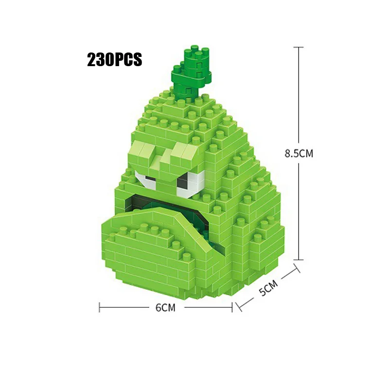 Cartoon Game Plant Vs Zombie Speelgoed Micro Diamant Blok Peashooter Chomper Jalapeno Tall Moer Zonnebloem Cherry Bomb Maïs Nanobrick