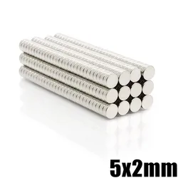 50/100/200/1000Pcs 5x2 Super Powerful Strong Bulk Round NdFeB Neodymium Disc Magnets Dia N35 Rare Earth Magnet 5*2