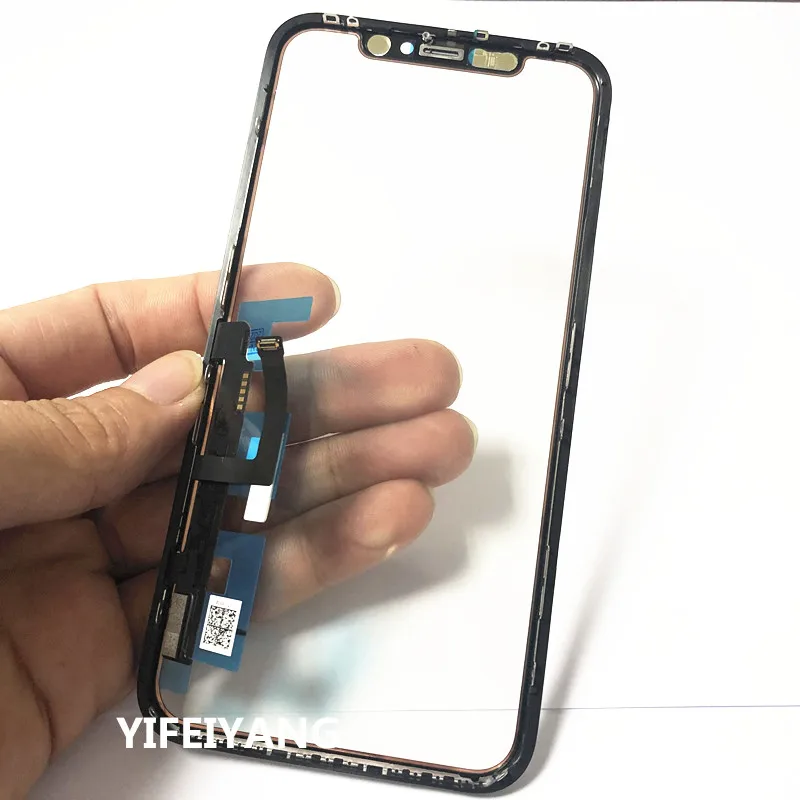 Original LCD Touch Panel Digitizer Sensor Glass with Frame + OCA Film Glue for iPhone XR 11, Screen Cover Repairing, Original