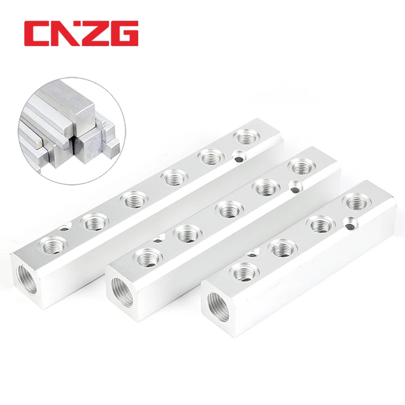 الألومنيوم الفاصل 1/2 "pt الموضوع ميناء 2 3 4 5 6 7 8 9 10 طريقة 1/4 الهوائية الهواء المنوع الموزع موصل