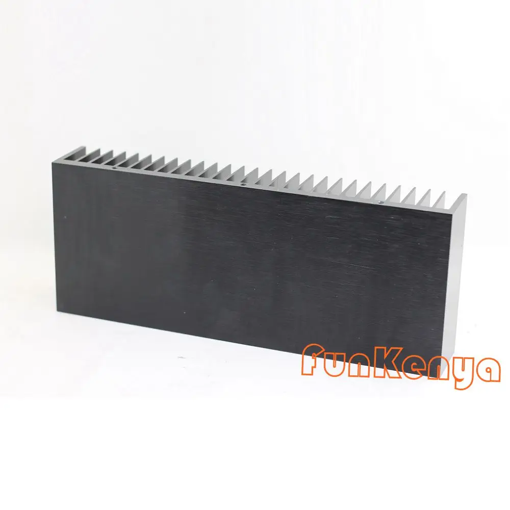 Anodized Radiator Power Amplifier Blackened Processed Aluminum Heatsink W300 Substrate Thickness 10mm DIY Heat Sink 300*50mm