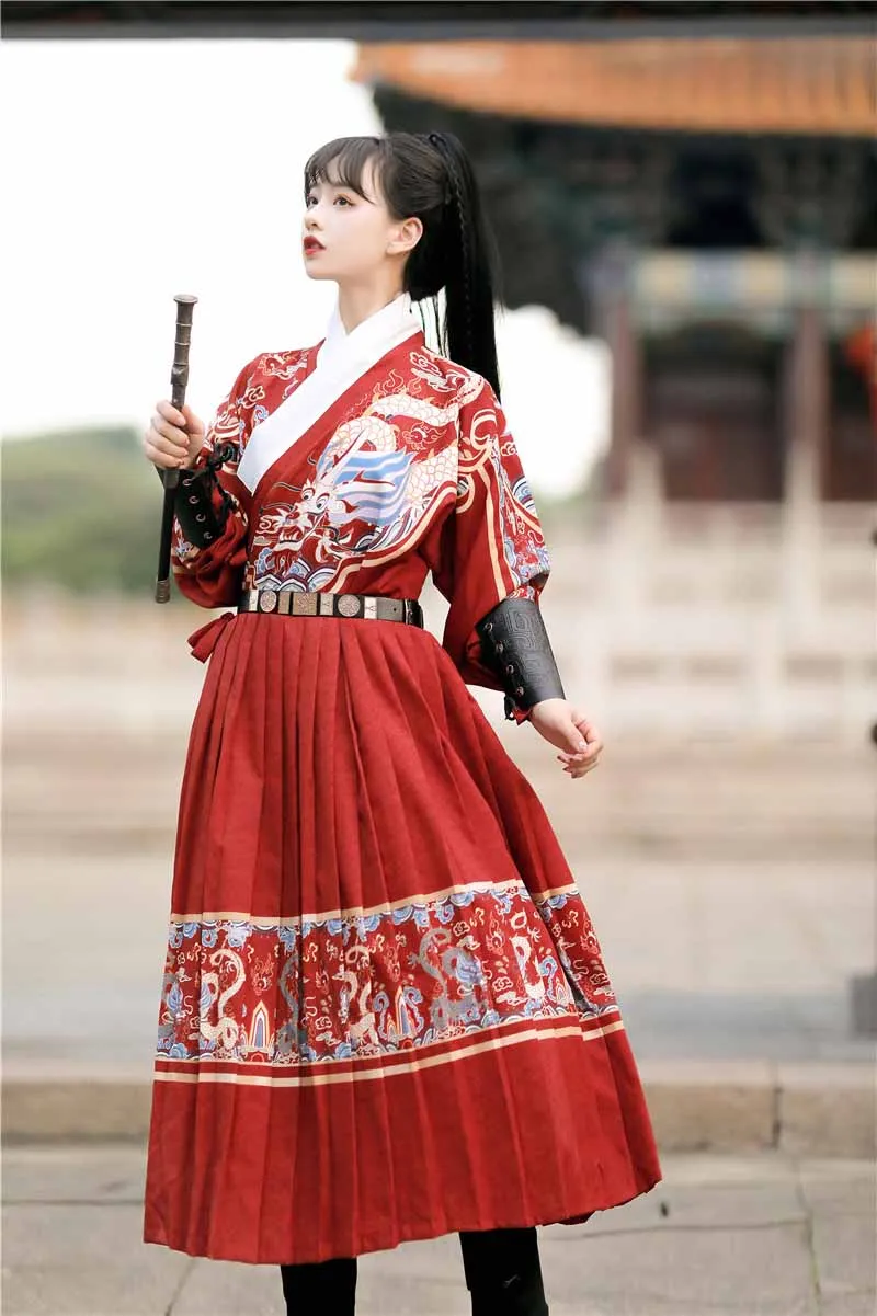 

Chinese Ancient Hanfu Women Men Halloween Cosplay Costume Party Fancy Dress Hanfu Black Red Blue White For Women Men Plus Size