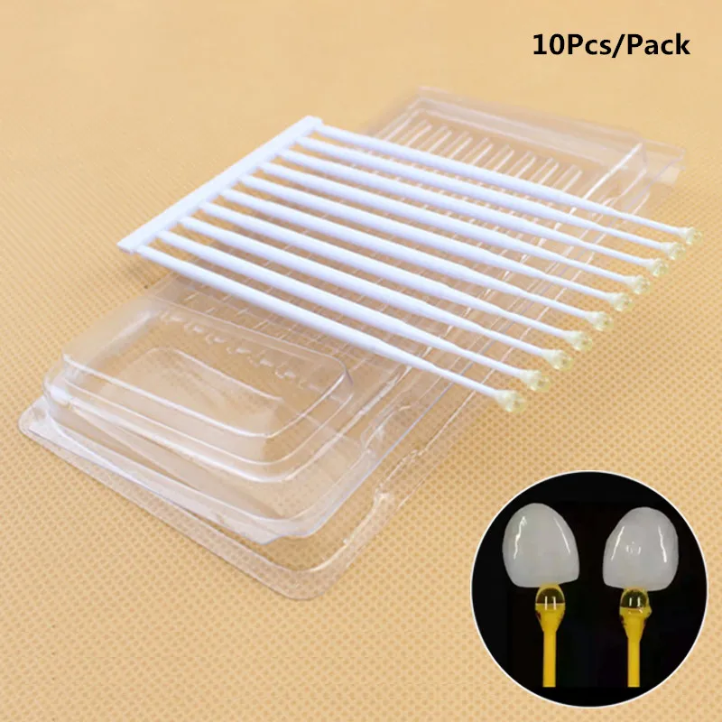 10pcs Dental Lab Ceramist Product Sticky Stick holding Emax Onlays Inlays Emax Crowns disaposable consumables Dentist Tools