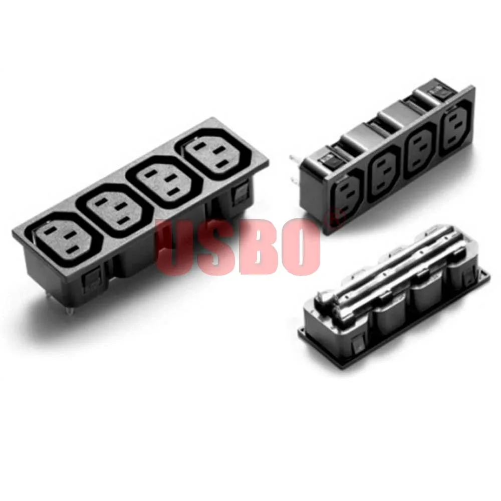 Поставка, черная медь, 10 А, 250 В, IEC-C13/C14, 2/3/4 разъема PDU, корпус, сервер, настольная розетка, универсальная электрическая розетка переменного тока