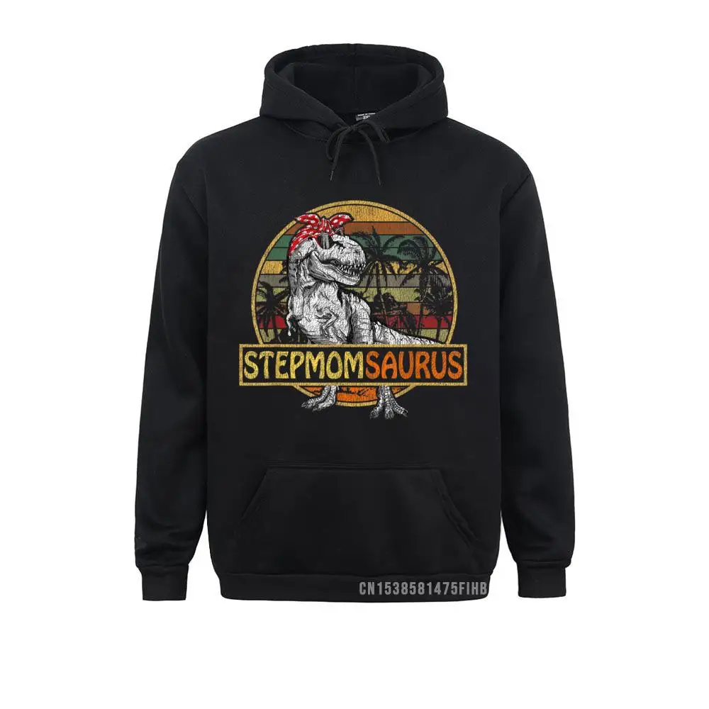 

Stepmomsaurus T Rex Dinosaur Funny Stepmom Saurus Family Hoodie Holiday Sweatshirts Latest Women Hoodies Casual Sportswears